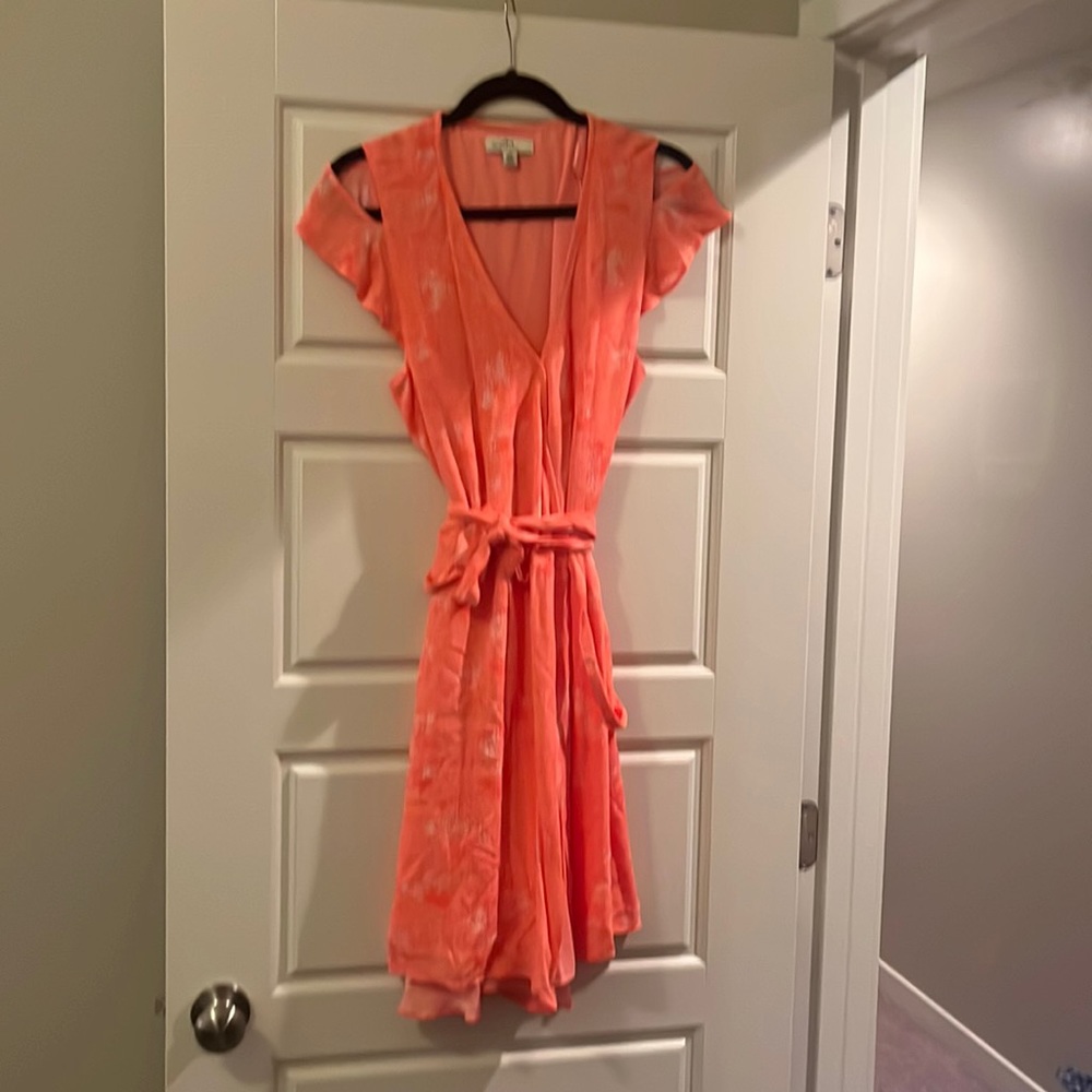 HALSTON FLOWY DRESS